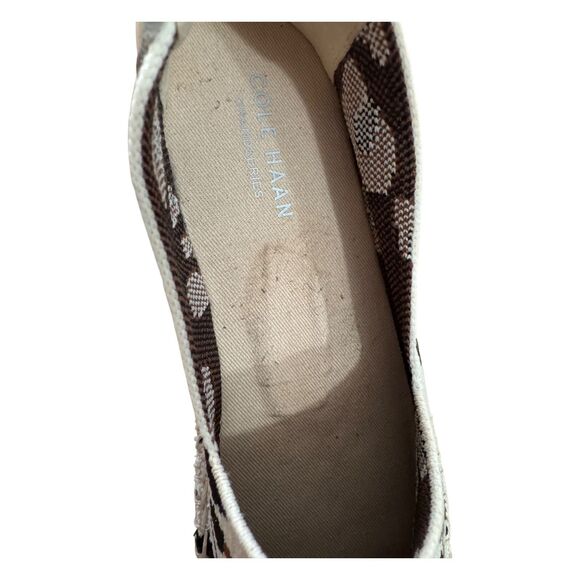 Cole Haan Cloudfeel Stitchlite Espadrille Loafer Leopard Print/Tan Wmns Sz 5.5B - Picture 9 of 11